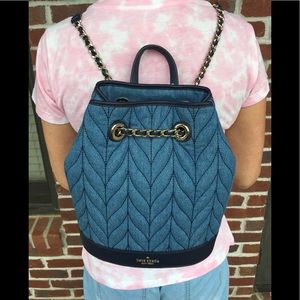 kate spade denim backpack